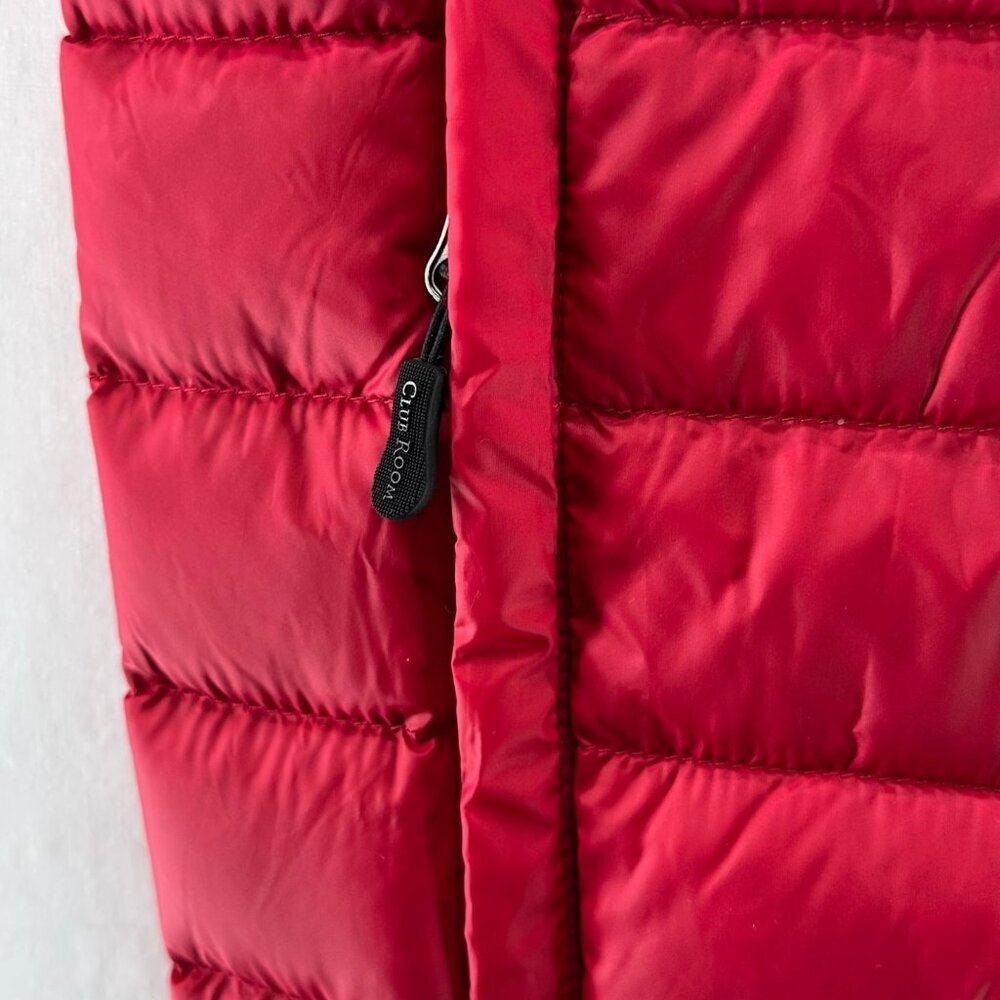 Club Room Performance Puffer Vest Men S Water Resistant Packable Down Zip Up Red - Picture 10 of 13